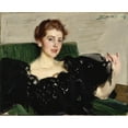 thumbnail image 3 of Anders Zorn 24x20 Black Modern Framed Museum Art Print Titled - Lucy Turner Joy (1897), 3 of 5