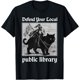 thumbnail image 1 of Camiseta divertida para caballero y gato de la biblioteca pública local, 1 of 2