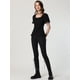 thumbnail image 4 of Camisa victoriana para mujer Allegra K con cuello en forma de corazón y manga corta con cordones blusa gótica Negro M, 4 of 6