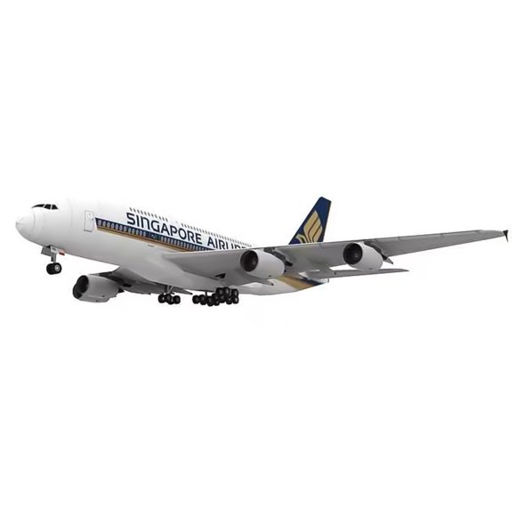 1:120 Paper A380 Singapore Airlines Airplane Model Simulation Aircraft Model Aviation Model Aircraft Kits for Collection and Gift (Unassembled Kit )