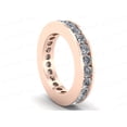 thumbnail image 2 of Natural 2.50Ct Round Cut Diamond Classic Channel Set Women's Anniversary Wedding Eternity Band Ring Solid 14k Rose Gold H SI2, 2 of 3
