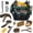Brown Green, variant on Horse Grooming Kit 13 Piece, Horse Brushes for Grooming Supplies Set with Organizer Bag, Horse Brush & Curry Comb for Effective Cleaning, Gift for Horses Riders Beginners