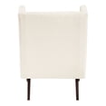 thumbnail image 5 of Contemporary Beige Wingback Chair for Bedroom | Enhances the Ambiance of Living Spaces | Plywood Frame and Attached Cushions | Solves the Issue of Hard - to - find Comfortable Chairs, 5 of 6