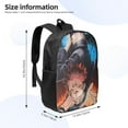 thumbnail image 2 of Anime Backpack, Jujutsu Kaisen Backpack, 17 Inch Laptop Backpack For College, Work, Daily, Large Capacity Travel Backpack, Waterproof Lightweight Book Bag, 2 of 8