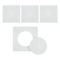 thumbnail image 1 of Cubiertas de pared de tubería Uxcell 4 piezas 51 mm/2" ID cuadradas removibles con tapa redonda, blanca, 1 of 5