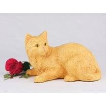 Shorthair Orange Cat Cremation Pet Urn for a Cat Memorial in remembrance of your beloved family pet