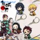 thumbnail image 2 of AFALLFORBEAUTY Hombres Mujeres Tomioka Giyuu Kimetsu no Yaiba Kamado Tanjirou Demon Slayer Llavero Acrílico, 2 of 4