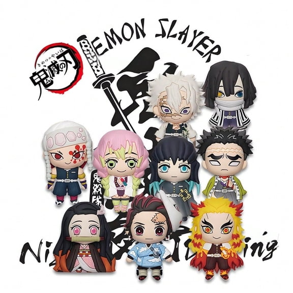 1PC Demon Slayer Mystery Blind Bag Keychain Random Character Tanjiro Nezuko