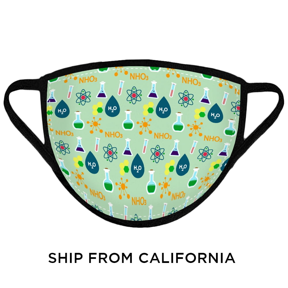 Chemistry Science Theme Face Mask Reusable Face Mask Washable Cloth