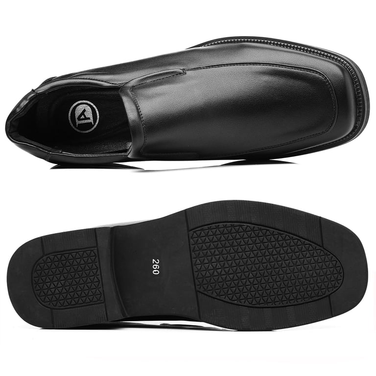 BASS Corrado Black Leather Square Toe Slip-on Dress Shoes Loafers Men\'s Size 7.5 Men main image 2