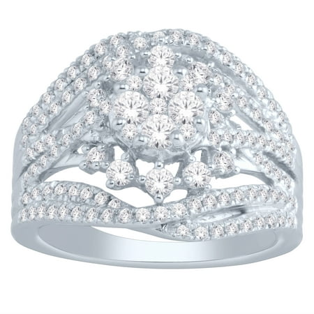 1-1/2 Carat T.W. Diamond 10kt White Gold Fashion Ring