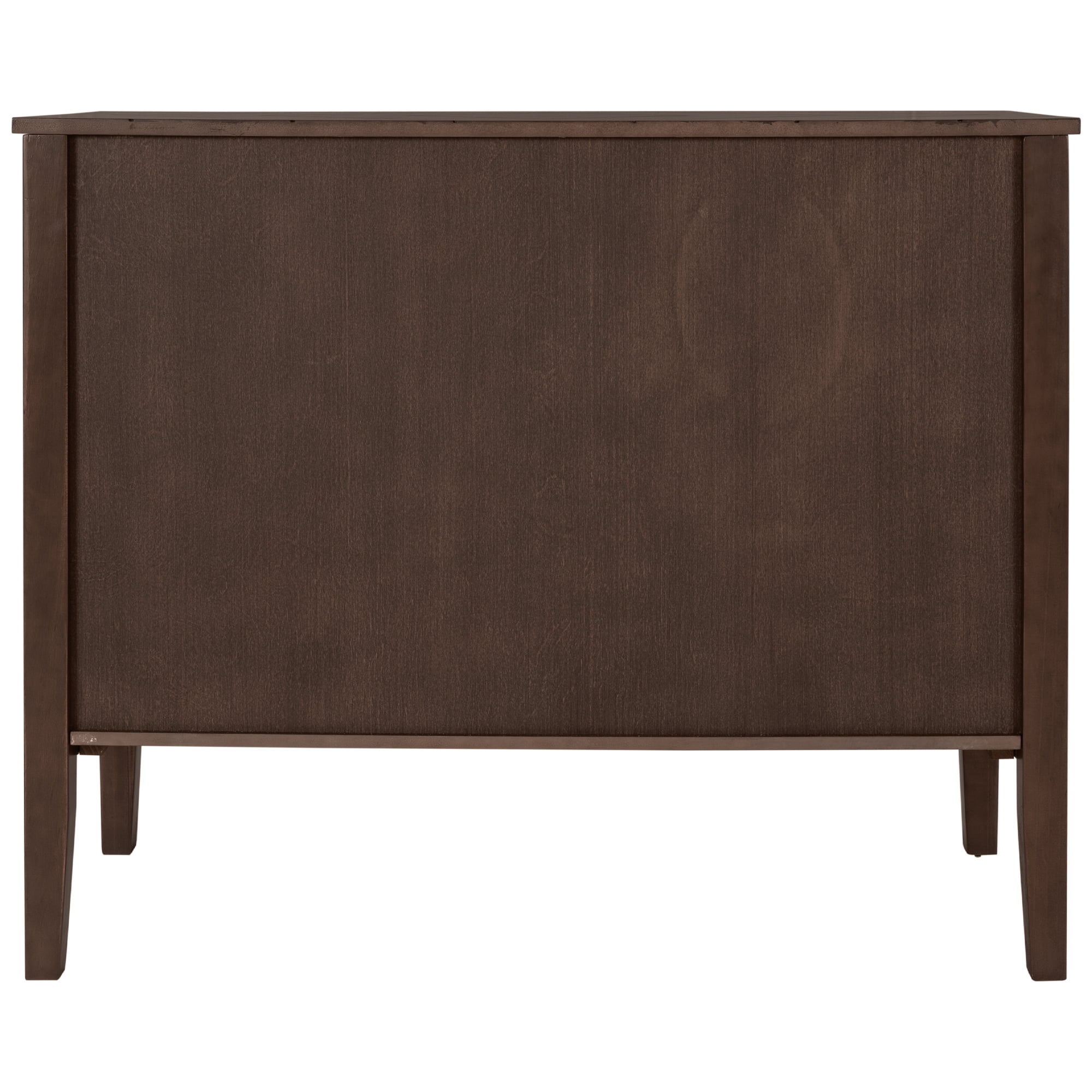 Aukfa Wood Accent Cabinets with 3 Doors,Buffet Storage Cabinet for Hallway, Entryway, Living Room,Brown