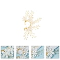 thumbnail image 3 of 1Pc Bridal Exquisite Ear-cuff Decorative Ear Clip Fake Pearl Ear Decor (Golden), 3 of 8
