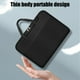 thumbnail image 4 of Bolso fino para portátil, maletín para reuniones de negocios, bolso de almacenamiento para tableta multicapa a la moda para estudiantes, almacenamiento de tela, 4 of 6