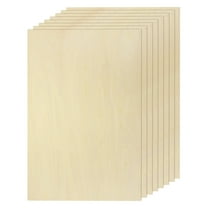 Uxcell 8pcs Basswood Sheet 4" x 6" x 1/8" Unfinished Wood Plywood Boards for Painting Crafts, Laser, Cutting, Engraving