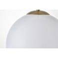 thumbnail image 5 of Baxter 1 Light Brass Pendant With Frosted White Glass, 5 of 7