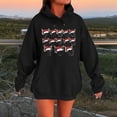 thumbnail image 2 of WILLBEST Sudadera de Mujer, Estilo Casual de Invierno, con Estampado Navideño Del Alfabeto, Cordón Ajustable, Bolsillo y Manga Larga Chica​​, 2 of 4