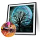 thumbnail image 2 of Cuadros Decorativos 5D DIY diamante pintura Kit luna árbol completo redondo taladro mosaico strass imagen Ndcxsfigh Nuevos Originales, 2 of 9