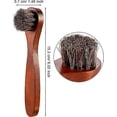 thumbnail image 2 of 3 Pieces Horsehair Shoes Polish Brushes Kit Leather Shoes Boots Care Clean Polish Daubers Applicators, 2 of 5
