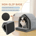 thumbnail image 4 of PAWZ Road Dog Cave Bed, Soft Pet Cave with Removable Cushion, Cozy Pet House for Small Dogs & Cats, Gray, 4 of 10