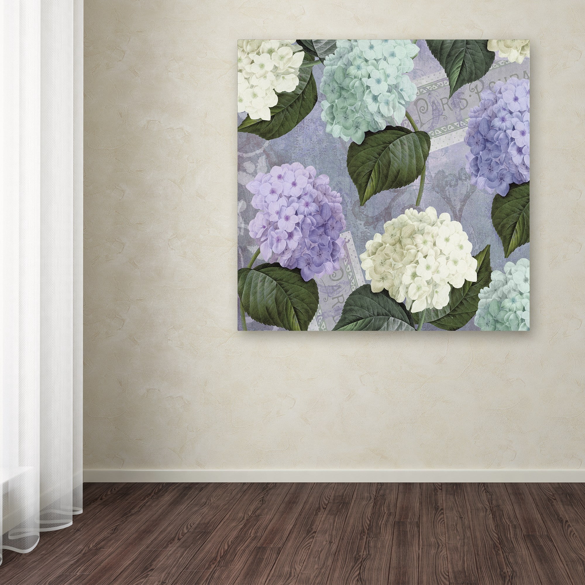 Trademark Fine Art "Hortensia Lavenders" Canvas Art by Color Bakery