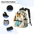 thumbnail image 3 of Disketp Butterflies Mochila Ligera Clásica con Múltiples Bolsillos, Mochila Casual para Hombre y Mujer, Ideal para Escuela, Trabajo y Viajes, 3 of 6
