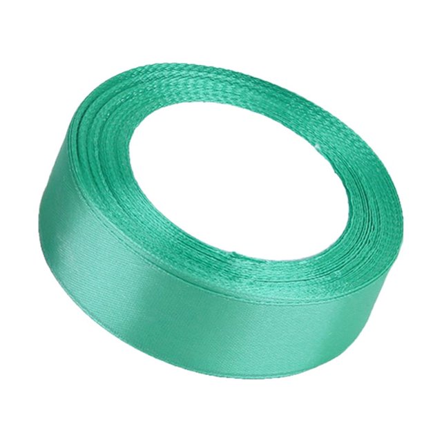 Baohd Gift Wrap Ribbon Wedding Clothes Making Supply Multi-color DIY Craft Accessories Festival Fabric Polyester Ribbons Box Ornaments Peacock Green 54