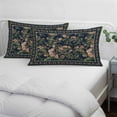thumbnail image 4 of Black Flowers Throw Pillow Covers, Spring Floral Elegant Pastoral Vintage Soft Breathable Pillow Cases with Invisible Zipper for Sleeping, Standard Pillowcases for Couch Bed Sofa Chair 20x26 Inches, 4 of 9