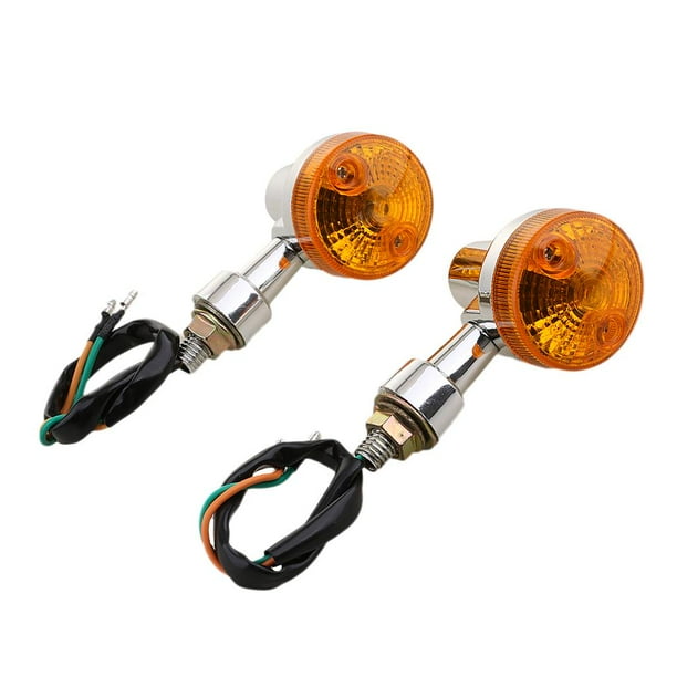 Lámpara de luz indicadora de dirección de señal de motocicleta universal tipo 3 kusrkot Luz de señal de de motocicleta