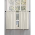 thumbnail image 5 of Cream Solid Color Living Room Curtains 2 Panel, Aesthetics Contemporary Luxury Cafe Window Treatment, Farmhouse Bedroom Bathroom Kitchen Curtains Drapes 104"x45", 5 of 6