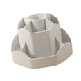 thumbnail image 4 of Portalápices giratorio 360, organizador de bolígrafos creativos para tijeras de borrador de lápiz labial Gris, 4 of 8