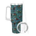 thumbnail image 2 of Pofeuu skull black cats in mexican Print 40oz Ice Bully With Handle And Straw Stainless Steel Vacuum Insulated Cup And 2 In 1 Straw Lid, 2 of 8