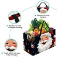 thumbnail image 3 of Santa Claus Laundry Bag, Collapsible Bucket, Storage Basket - Reusable, Foldable, Large Capacity Oxford Cloth Storage Bin, 3 of 7