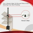 thumbnail image 2 of AllFuelHST Storm Collar for 8" Inner Diameter Chimney Pipe, 2 of 4