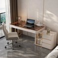 thumbnail image 2 of Meeting Office Desk Shelves Console Coffee Extender Writing Desk Foldable Decorations Scrivanie Per Ufficio Luxury Furniture My Lux Decor Round, 2 of 8