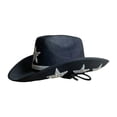 thumbnail image 1 of Women Cowboy Hat Wide Brim Rhinestone Tasseled Western Large Cap, 1 of 2