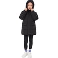 thumbnail image 5 of Rokka&Rolla Girls' Quilted Thigh Length Puffer Jacket, 5 of 12
