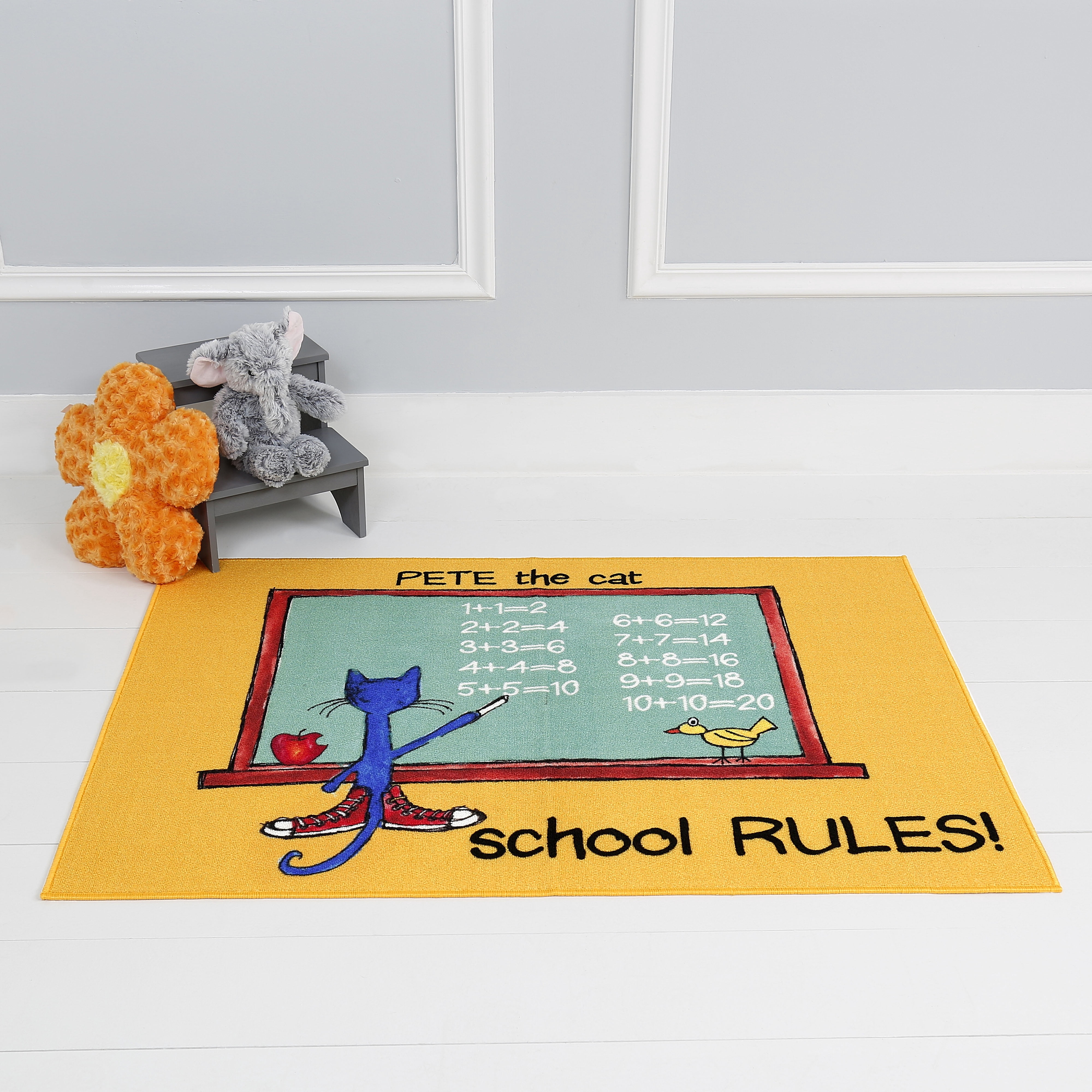 PETE THE CAT School Rules Kids Area Rug