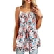 thumbnail image 3 of Sonducket Camiseta sin mangas con tirantes de verano con estampado suelto para mujer Camisetas sin mangas Blanco L, 3 of 5