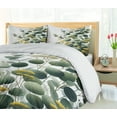 thumbnail image 3 of Ambesonne Eucalyptus Leaves Duvet Cover Set, Round Leaf Branch, Calking, Mustard and Peacock Green, 3 of 5