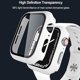thumbnail image 5 of Compatible with Apple Watch Screen Protector 41mm Series 8/7 iWatch Case, 3 Pack Full Protective Ultra-Thin Hard PC Bumper Scratch Resistant HD Protective Face Cover, Black/NavyBlue/White,41mm, 5 of 5
