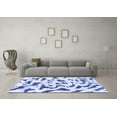 thumbnail image 3 of Ahgly Company Indoor Rectangle Abstract Blue Modern Area Rugs, 8' x 12', 3 of 4