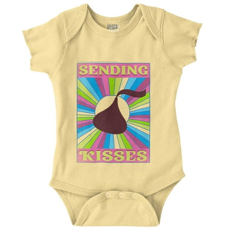 

Sending Kisses Hershey s Chocolate Bodysuit Jumper Girls Infant Baby Brisco Brands 12M