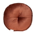 thumbnail image 2 of Parkland Collection Dorte 20x20" Round Fabric Floor Pillow in Burnt Orange, 2 of 6