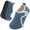 Blue, variant on Slippers for Women Men Slip On House Slippers for Home Bedroom