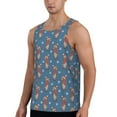 thumbnail image 2 of Lsque Dachshund Dog Puppy Pattern Mens Tank Tops Muscle Athletic Quick Dry Sleeveless Workout Fitness T Shirts Beach Tank Top, Loose-fit Sleeveless Shirt for Men-Medium, 2 of 7