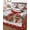 Red Gray, variant on Quilts Queen Size Bedding Set, Gray Christmas Reversible Summer Quilt 3 Pieces, Xmas Snowman Snowflake Pine Tree Gifts Berry Red Lightweight Bedspreads Coverlets with 2 Pillow Shams for All Seasons