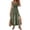 ☪390-Army Green, variant on Women's Boho Maxi Dress Spring Summer Wedding Guest Dress Tunic Solid Vacation Ruched Ruffle Flowy Milkmaid Sundress
