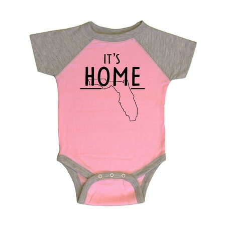 

Inktastic It s Home- State of Florida Outline Gift Baby Boy or Baby Girl Bodysuit