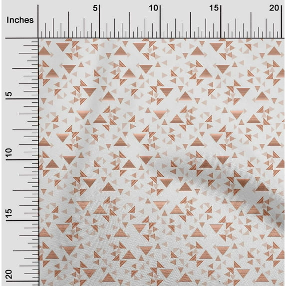 oneOone Cotton Flex Fabric Triangle Geometric Fabric Prints By Yard 40 Inch Wide